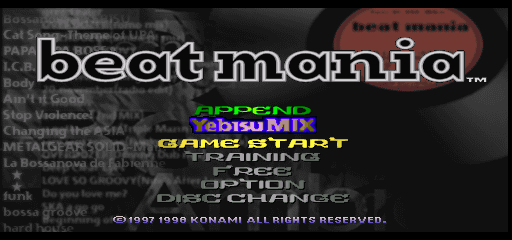 BeatMania (Japan) background